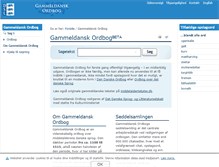 Tablet Screenshot of gammeldanskordbog.dk